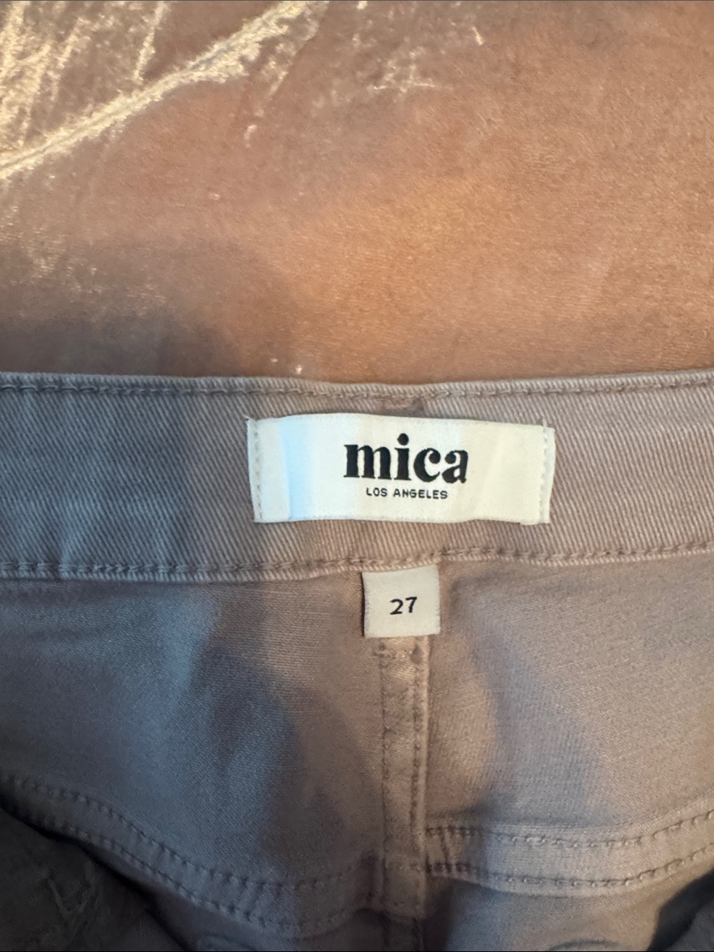 Mica Los Angeles Women's Taupe Jeans - 27